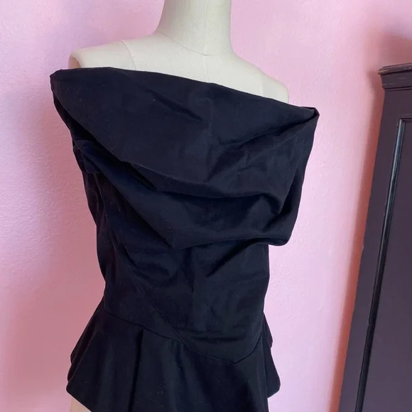 Vivienne Westwood Black Top Draping Corset Open Neck - Picture 9 of 11